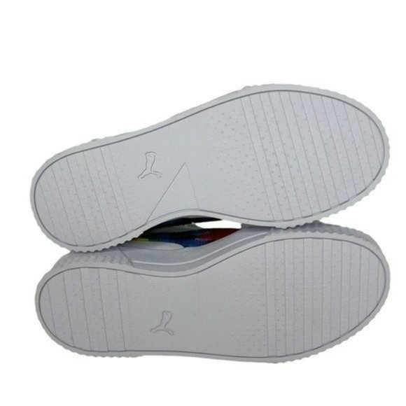 Puma White Carina Tie Dye Big Kids Soft Foam Athletic Shoes Junior Size 4C - Picture 10 of 14